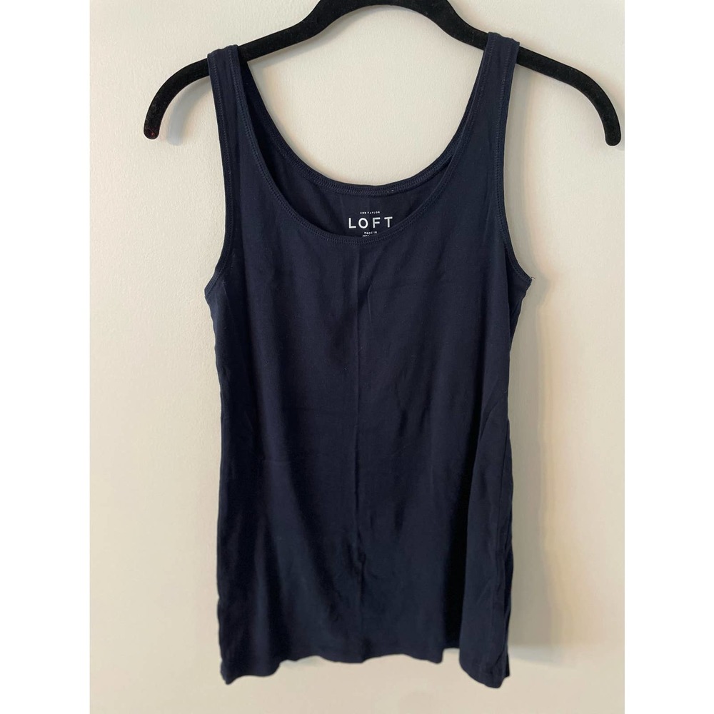 LOFT Navy Blue Tank Top